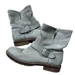 Frye Boots Size 6 Suede Gray